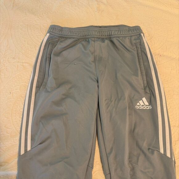 Adidas size Medium Light Dusty Blue Athletic Athleisure Soccer Sweatpant Joggers - Picture 6 of 9